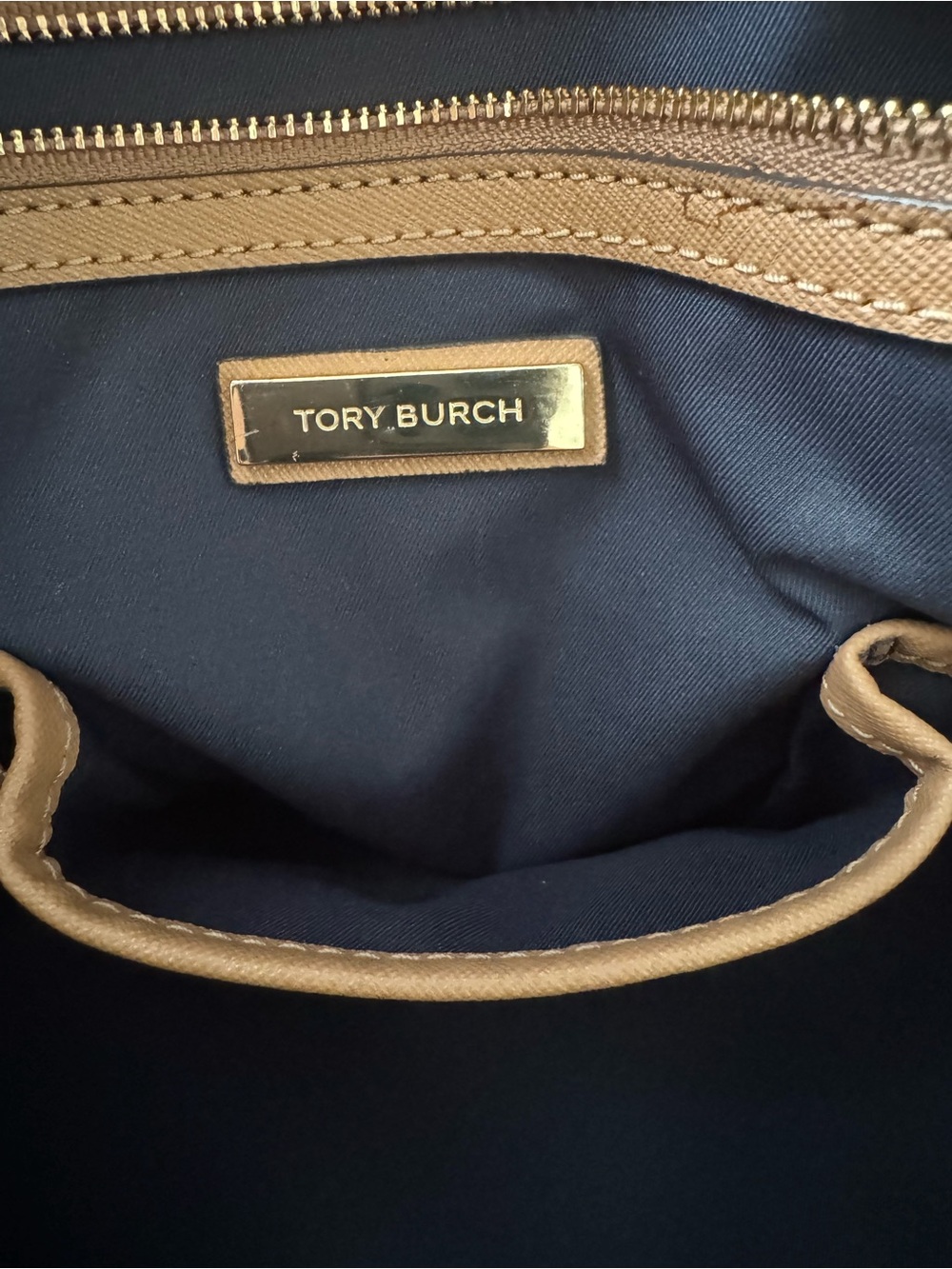 Tory Burch Caramel Tan Leather Tote - Picture 10 of 15